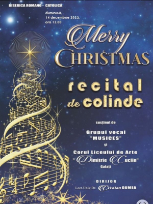 Emoţionant concert de colinde, &icirc;n Biserica Romano-Catolică din Galaţi