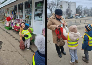 Mărțișoare și z&acirc;mbete dăruite din inimă de copii