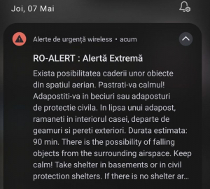 UPDATE. Alarma de dronă de la Tulcea a sunat (şi) pentru gălăţeni. Paradoxuri RO-ALERT la graniţa dintre judeţe