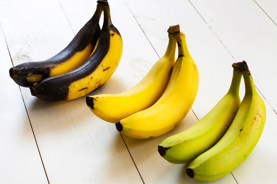 Culoarea cojii unei banane, „cod de bare” natural