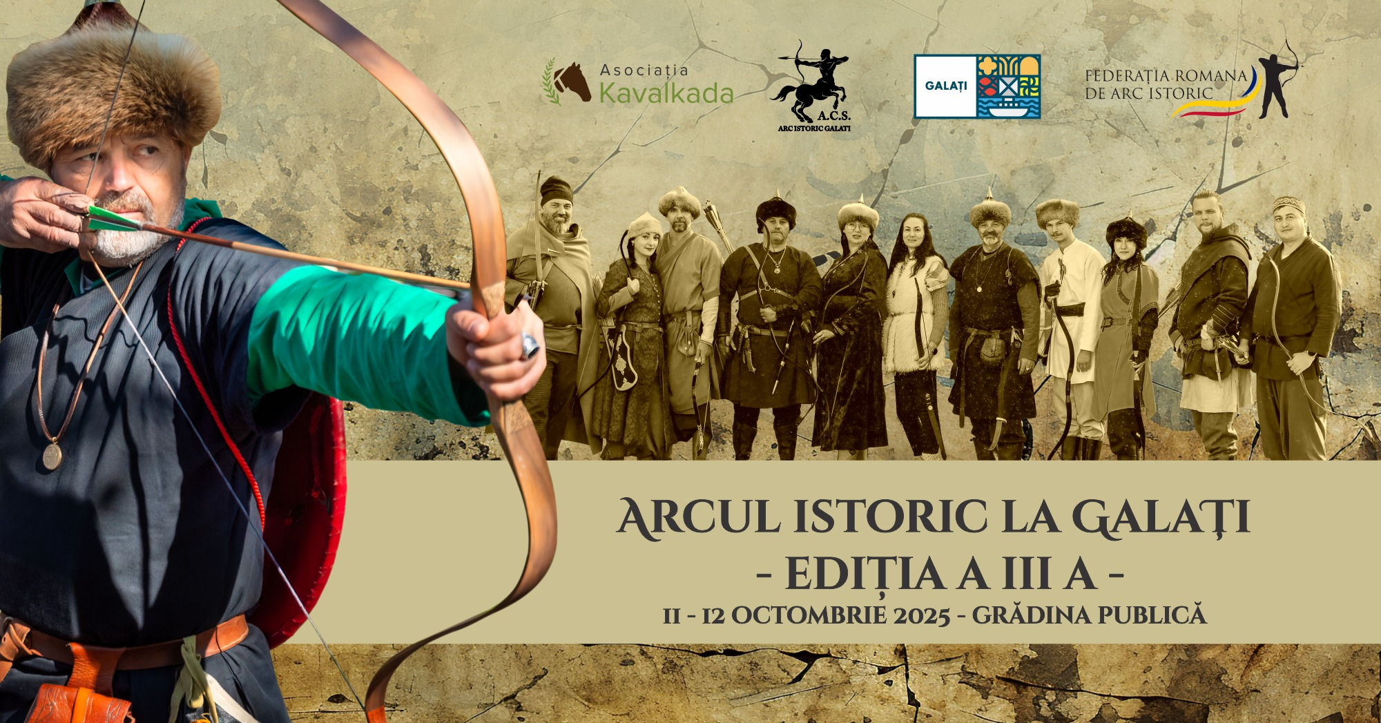 Cea de-a treia ediție a evenimentului „Arcul Istoric” la Galați, în Grădina Publică