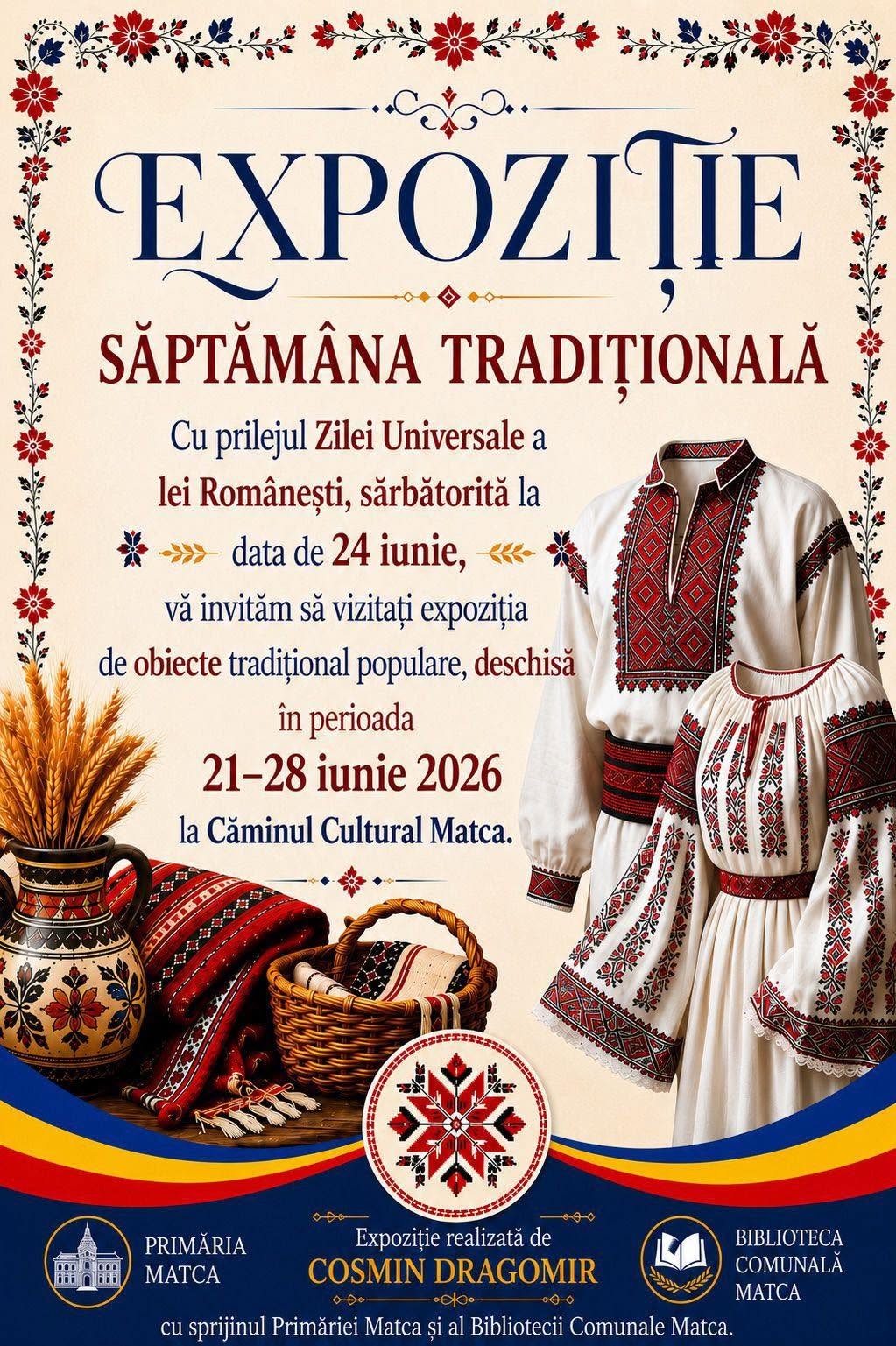 Ziua Iei Românești, marcată printr-o expoziție la Matca