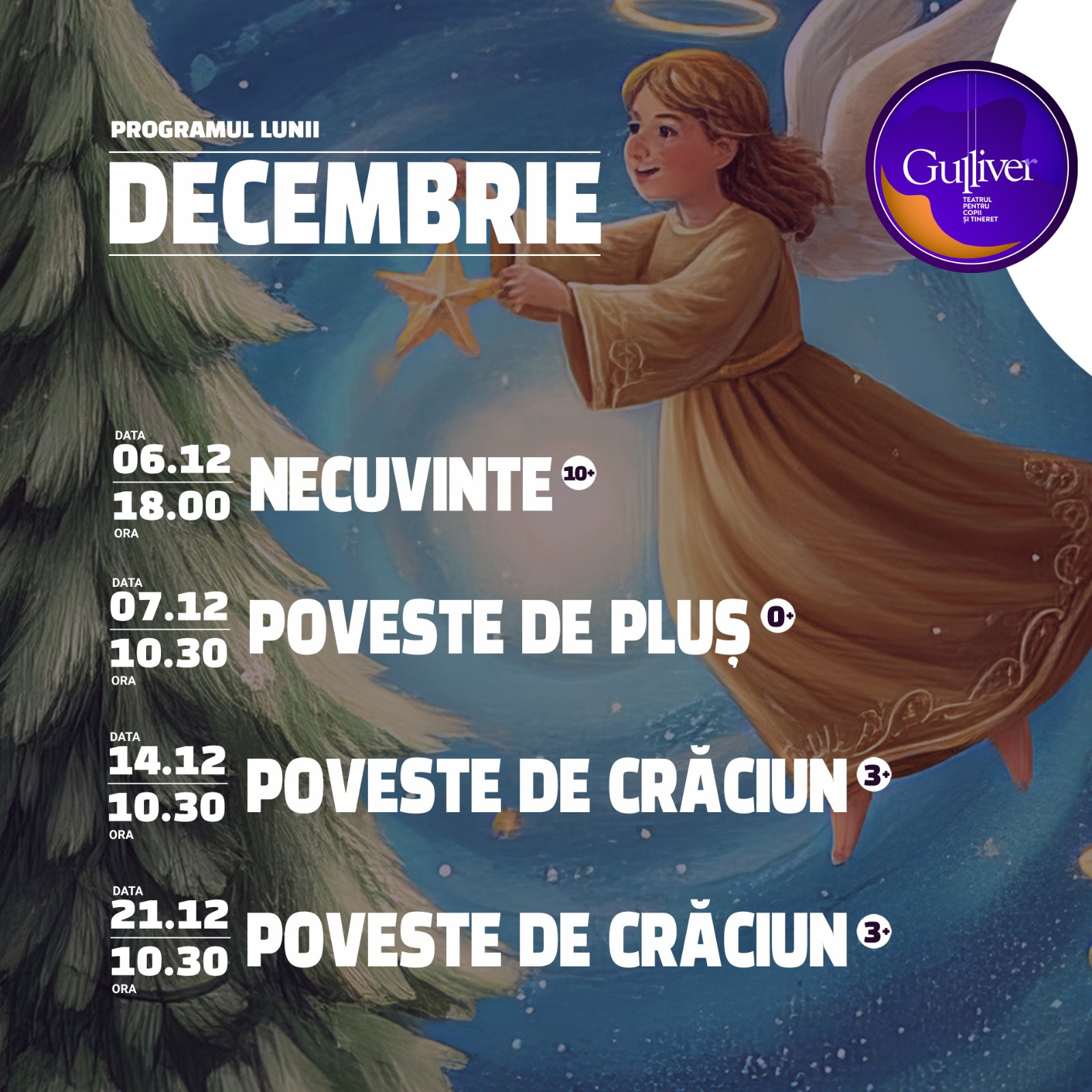 Povești speciale și spectacole de sezon la Teatrul ”Gulliver”