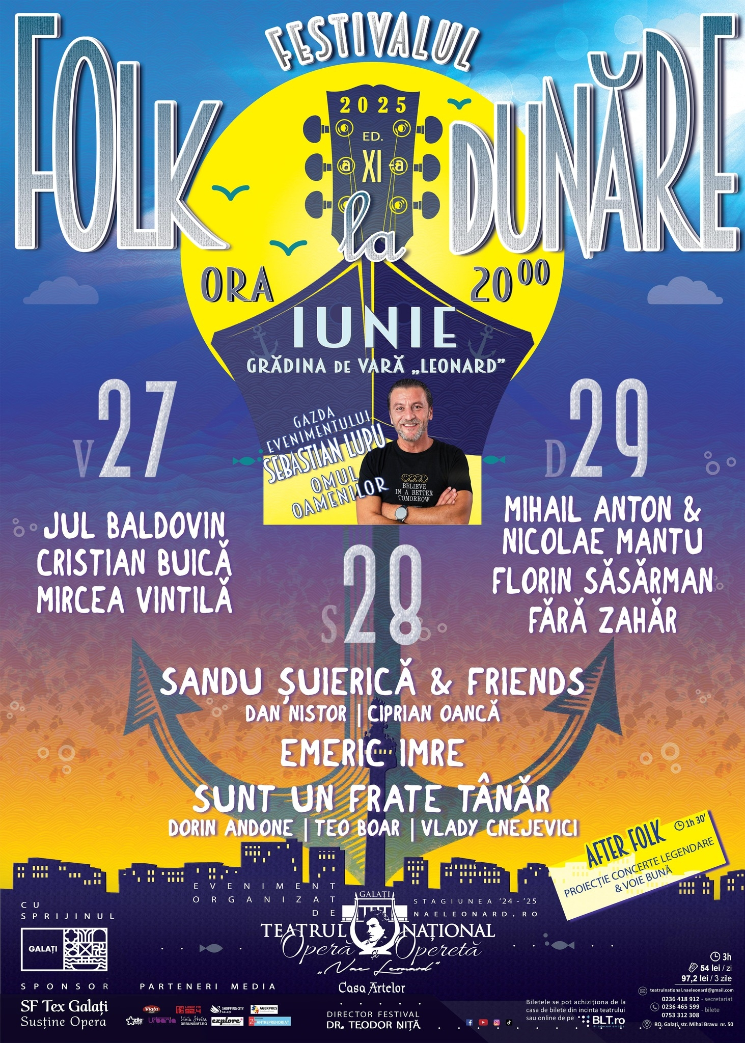 Cât costă biletele şi abonamentul la Festivalul „Folk la Dunăre”