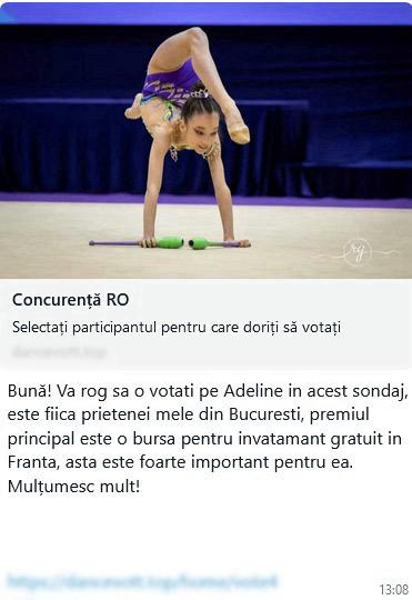 „Votați-o pe Adeline”, cea mai nouă escrocherie pe WhatsApp
