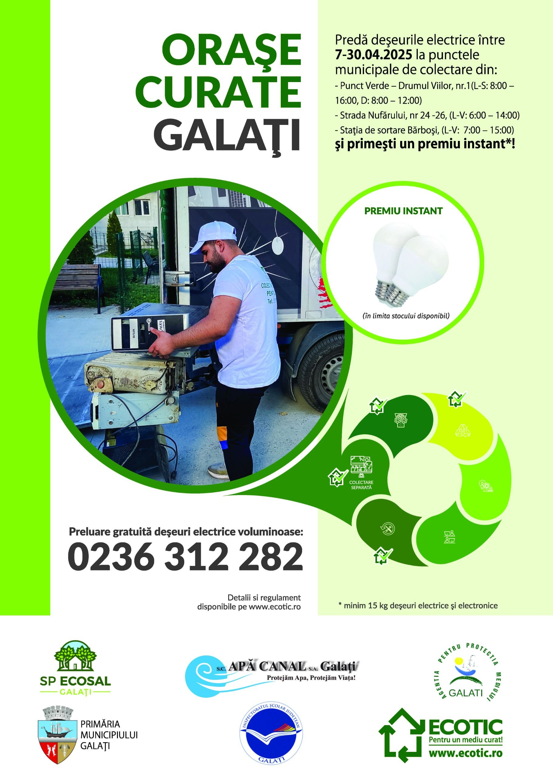 O nouă campanie de colectare a deșeurilor electrice și electronice
