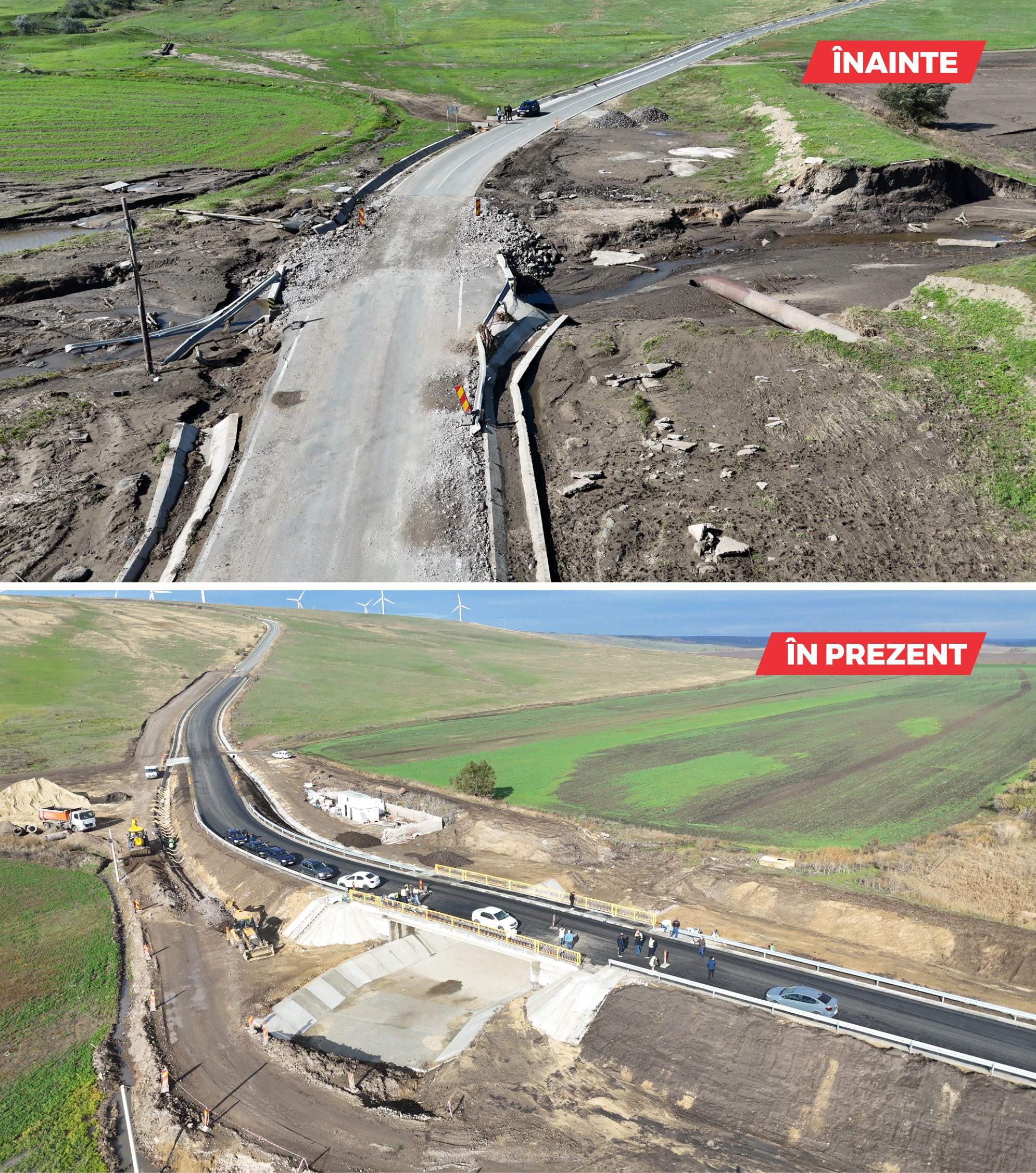 Podul dintre Băleni și Cudalbi (DJ 253), reconstruit în urma unei investiții de şase milioane de lei