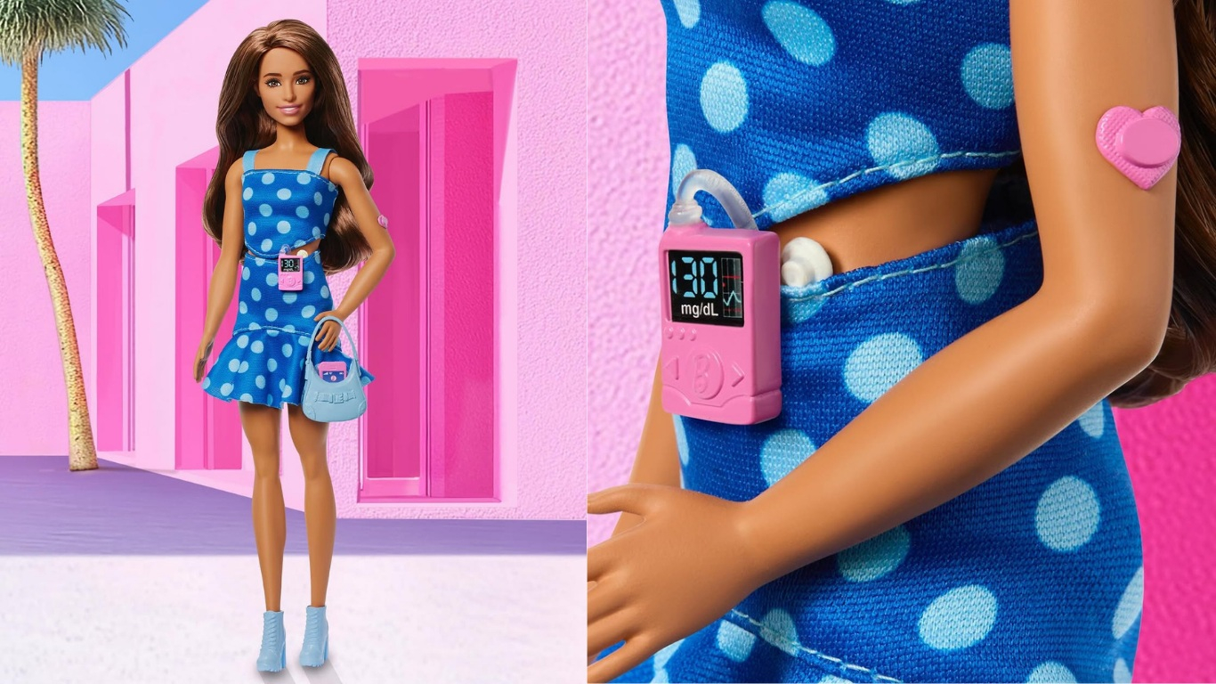 Păpușa Barbie care suferă de diabet