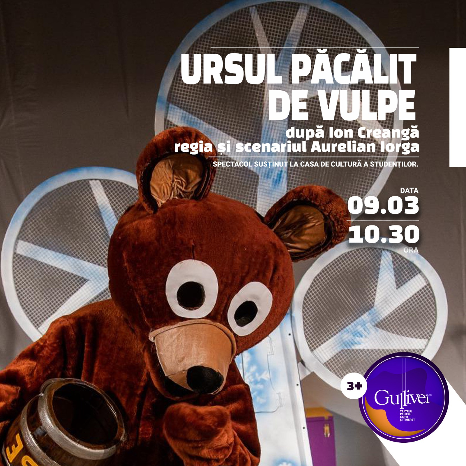 "Ursul păcălit de vulpe", incursiune în lumea copilăriei