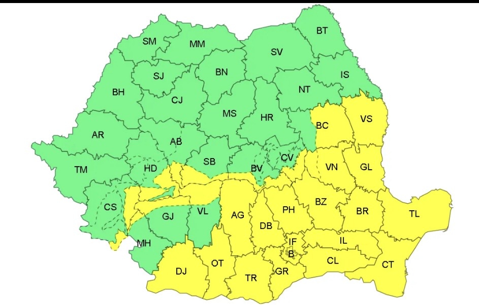 Strat generos de zăpadă la Galați, marţi şi miercuri