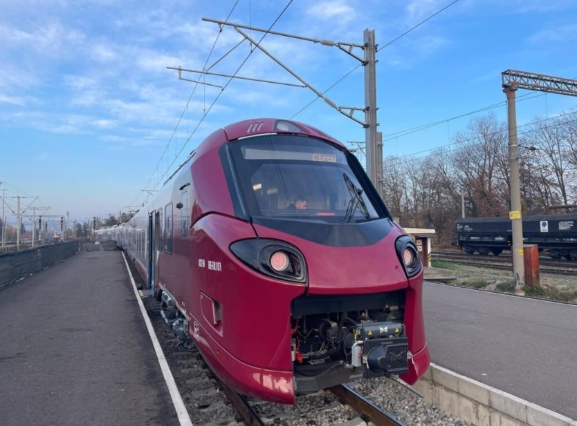 Prima cursă a unui tren electric Alstom