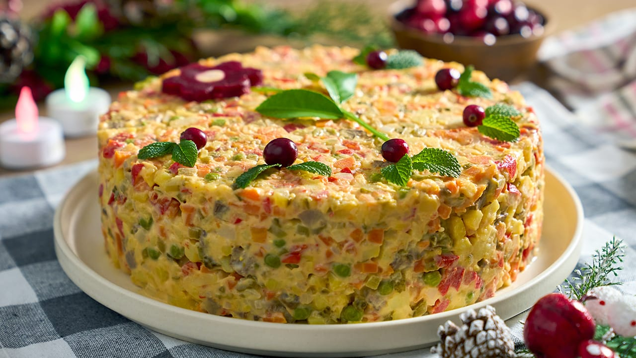 Rețetă reinterpretată de salată de boeuf, variantă fără carne, pentru perioada de post