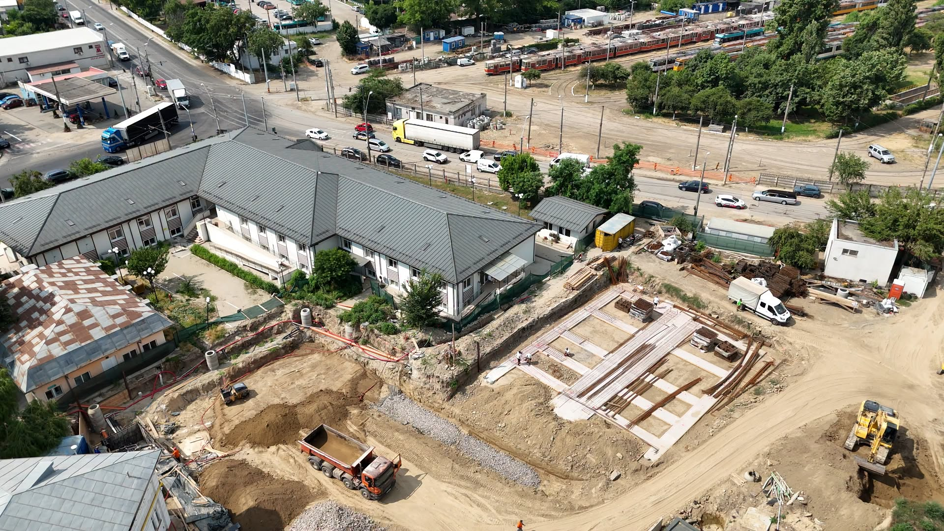 Investiție de 17,3 milioane de lei | Pregătiri pentru turnarea fundației noului pavilion medical de la Spitalul de Boli Infecțioase din Galați (FOTO)