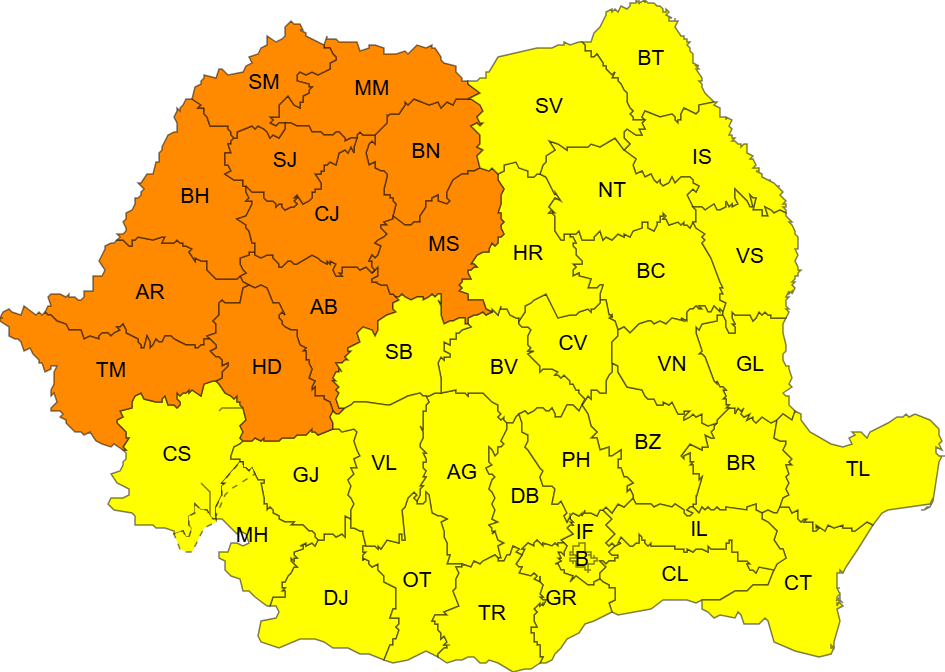 Galațiul rămâne sub Cod galben de caniculă și vineri