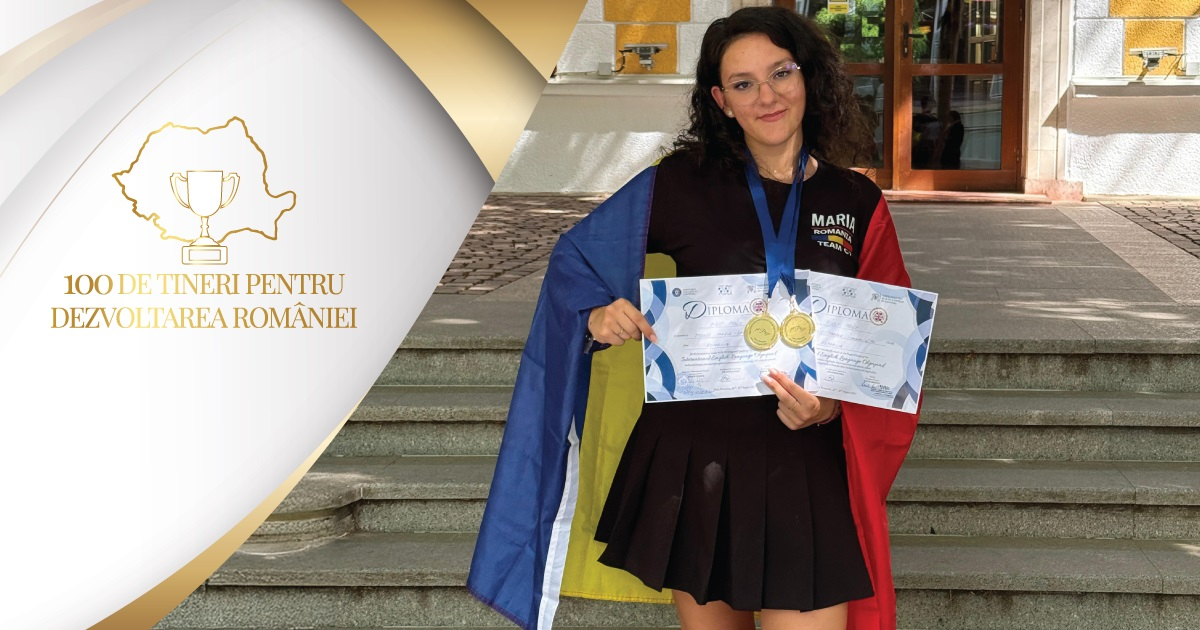 Olimpică de aur din Galați, printre cei „100 de tineri pentru dezvoltarea României”