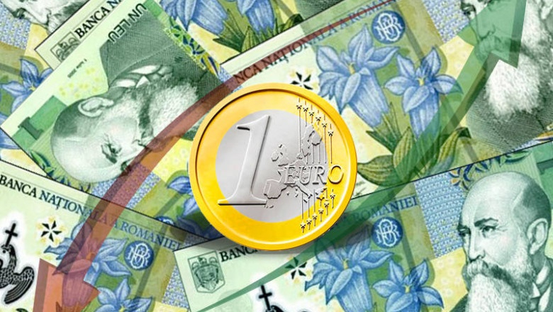 Euro se vinde la casele de schimb bancare cu 5,19 lei