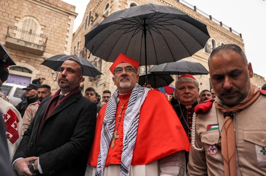 Patriarhul latin al Ierusalimului, împiedicat să celebreze liturghia din Duminica Floriilor. „Pentru prima dată de secole”