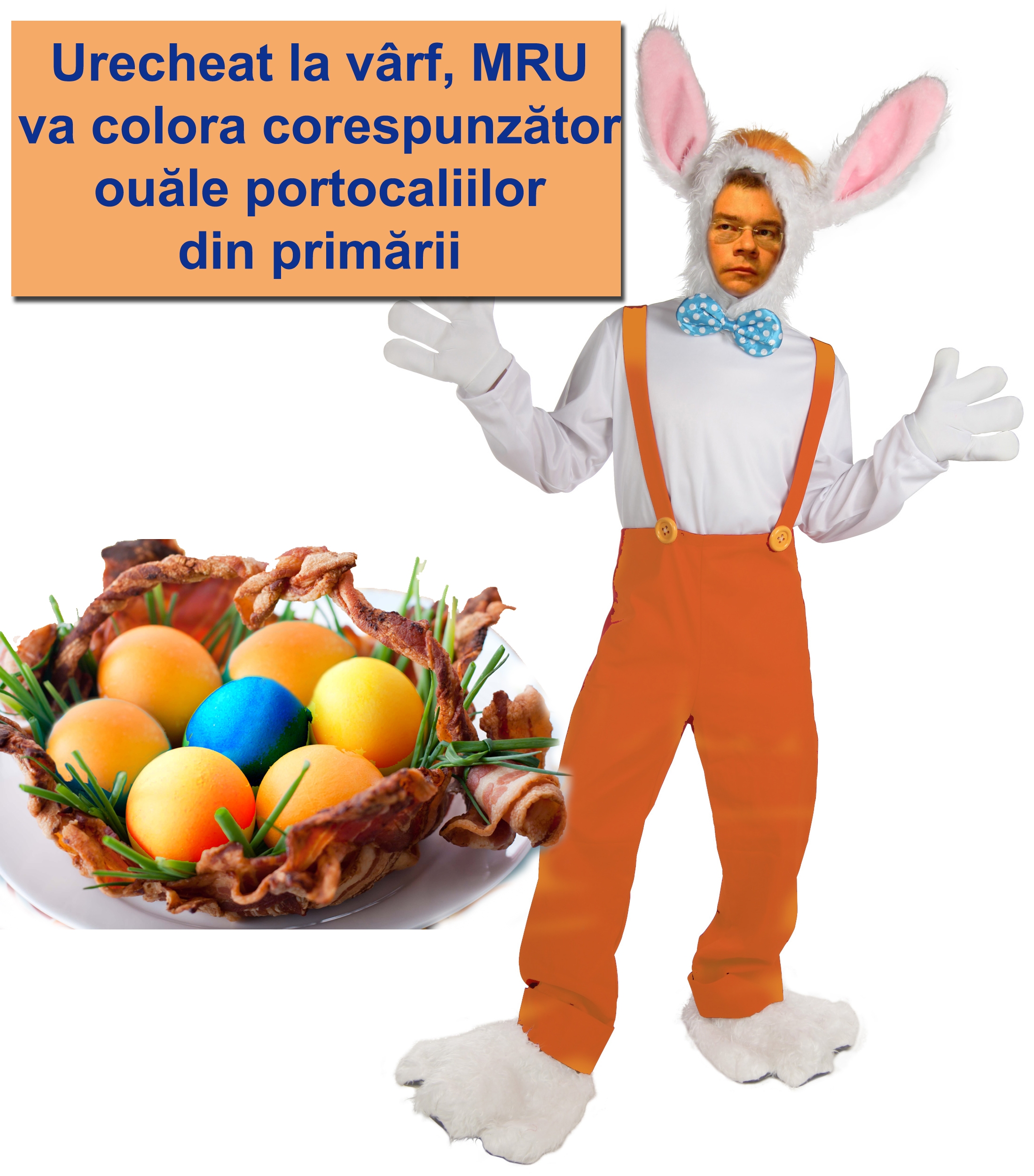 Premierul va ciocni ouă portocalii