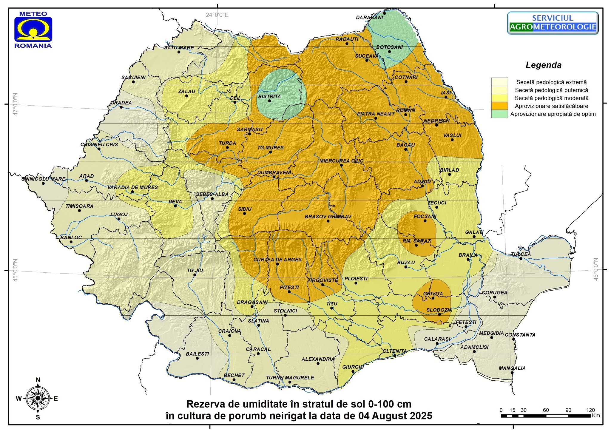 Secetă severă în estul și sudul Moldovei afectează culturile de porumb