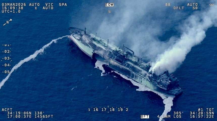 Nava rusească încărcată cu GNL, scufundată în Mediterana