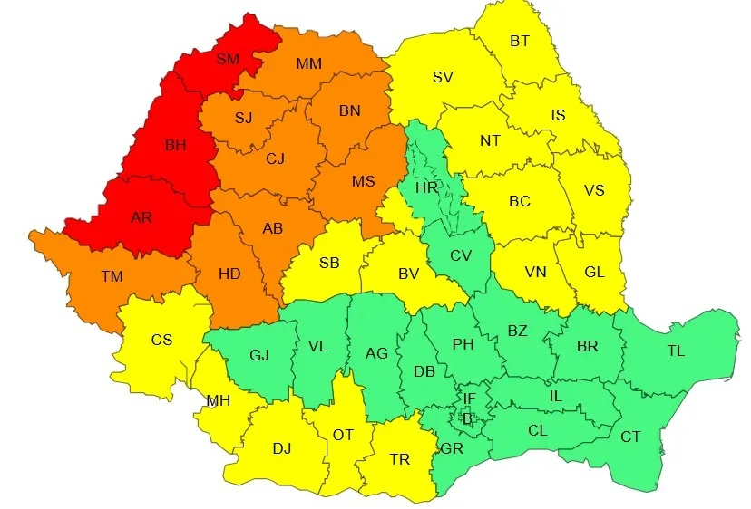 Galațiul, sub Cod galben de caniculă până marți. Trei județe sub Cod roșu