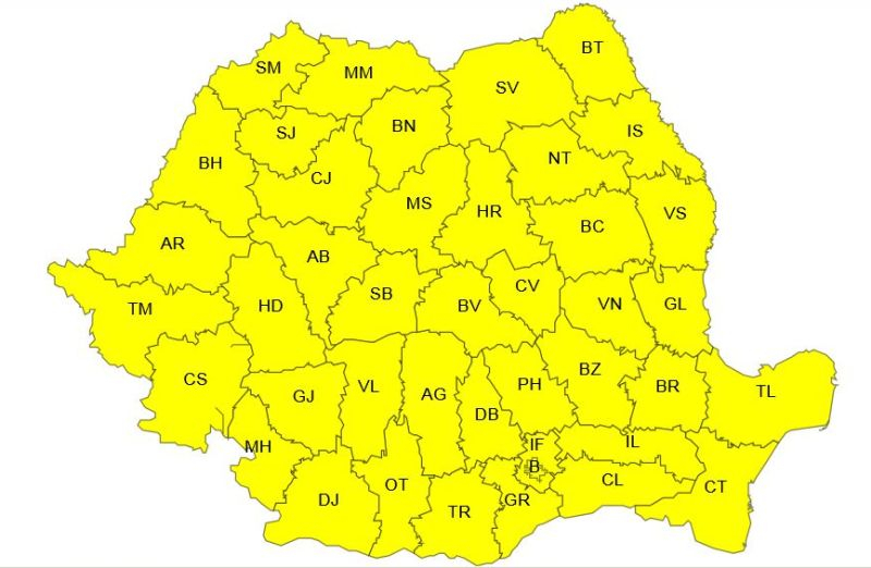 Galaţiul, câteva ore fără Cod galben de ger