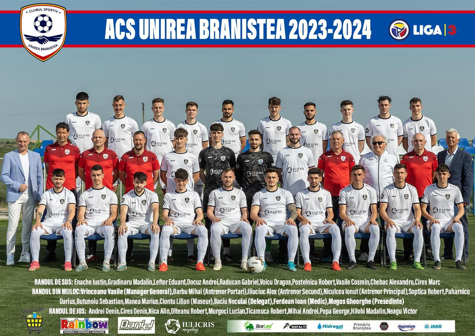 Modificări în structura echipei Unirea Braniștea
