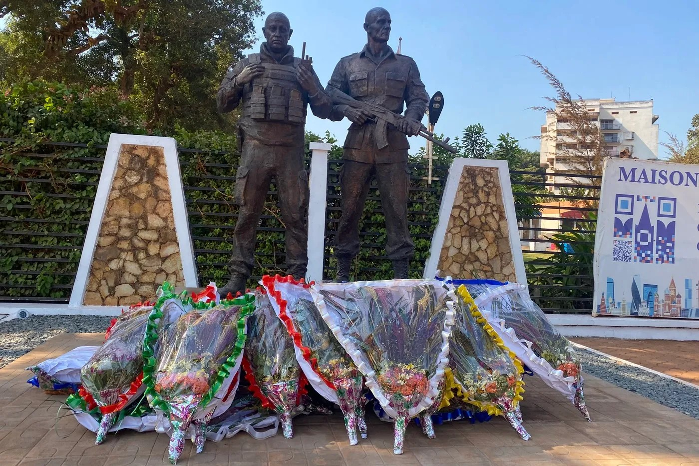 Monument dedicat lui Prigojin, în Africa