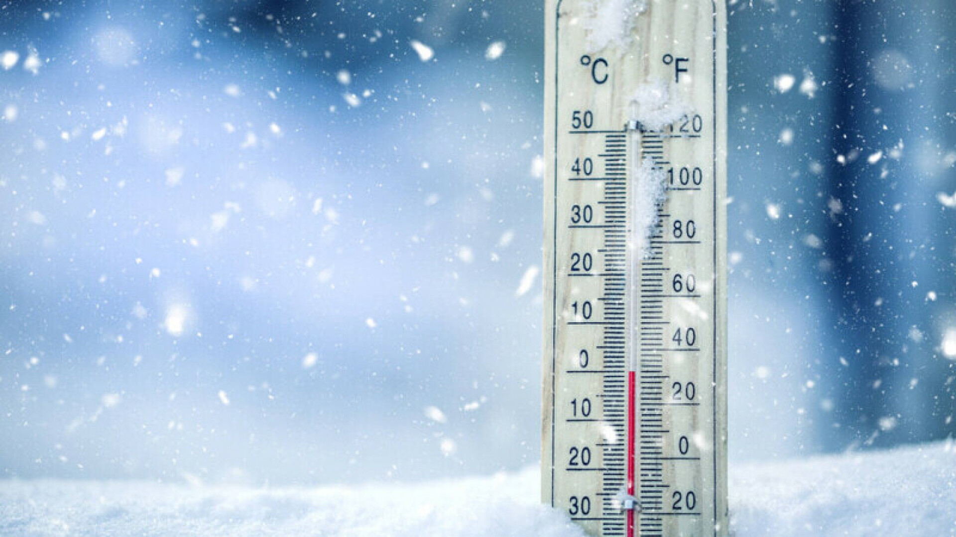 O nouă zi cu temperaturi negative
