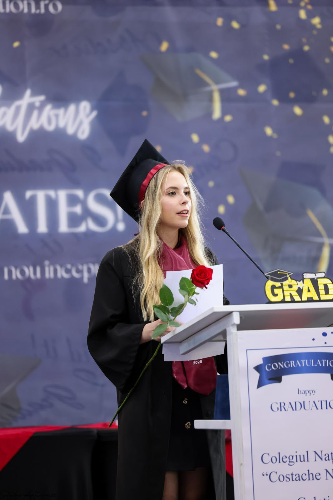 Lorena Irimia a obţinut a treia medie de 10 la Bacalaureat, la Galaţi
