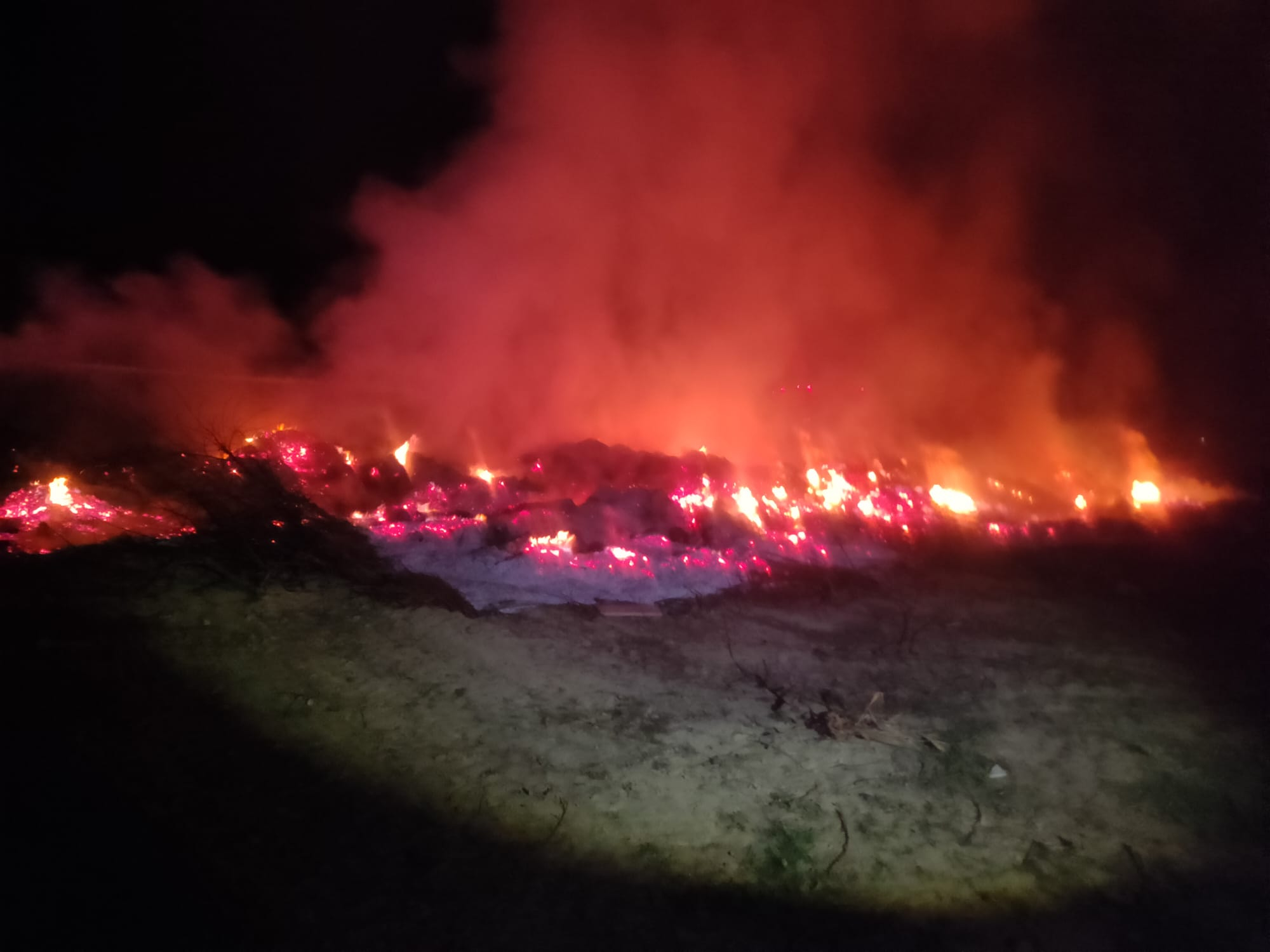 Şase ore de luptă cu flăcările în satul Odaia Manolachi (VIDEO)