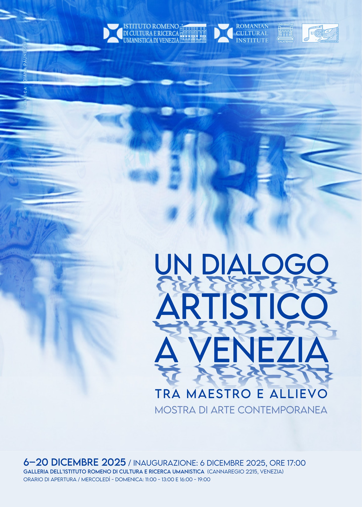 Expoziţie a artiştilor gălăţeni în Italia - „Dialog artistic la Veneţia între maestru şi discipol”