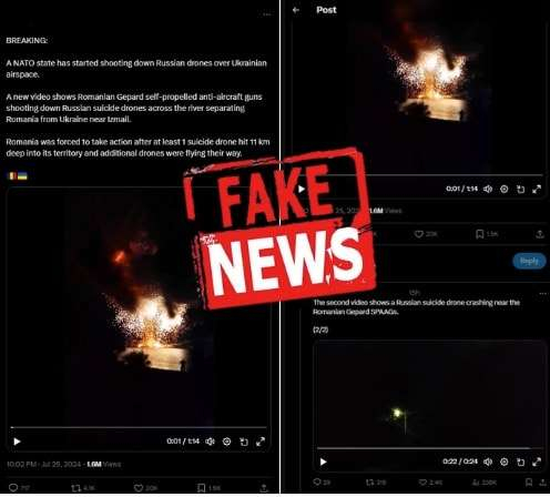 MApN afirmă că România nu a tras asupra dronelor rusești
