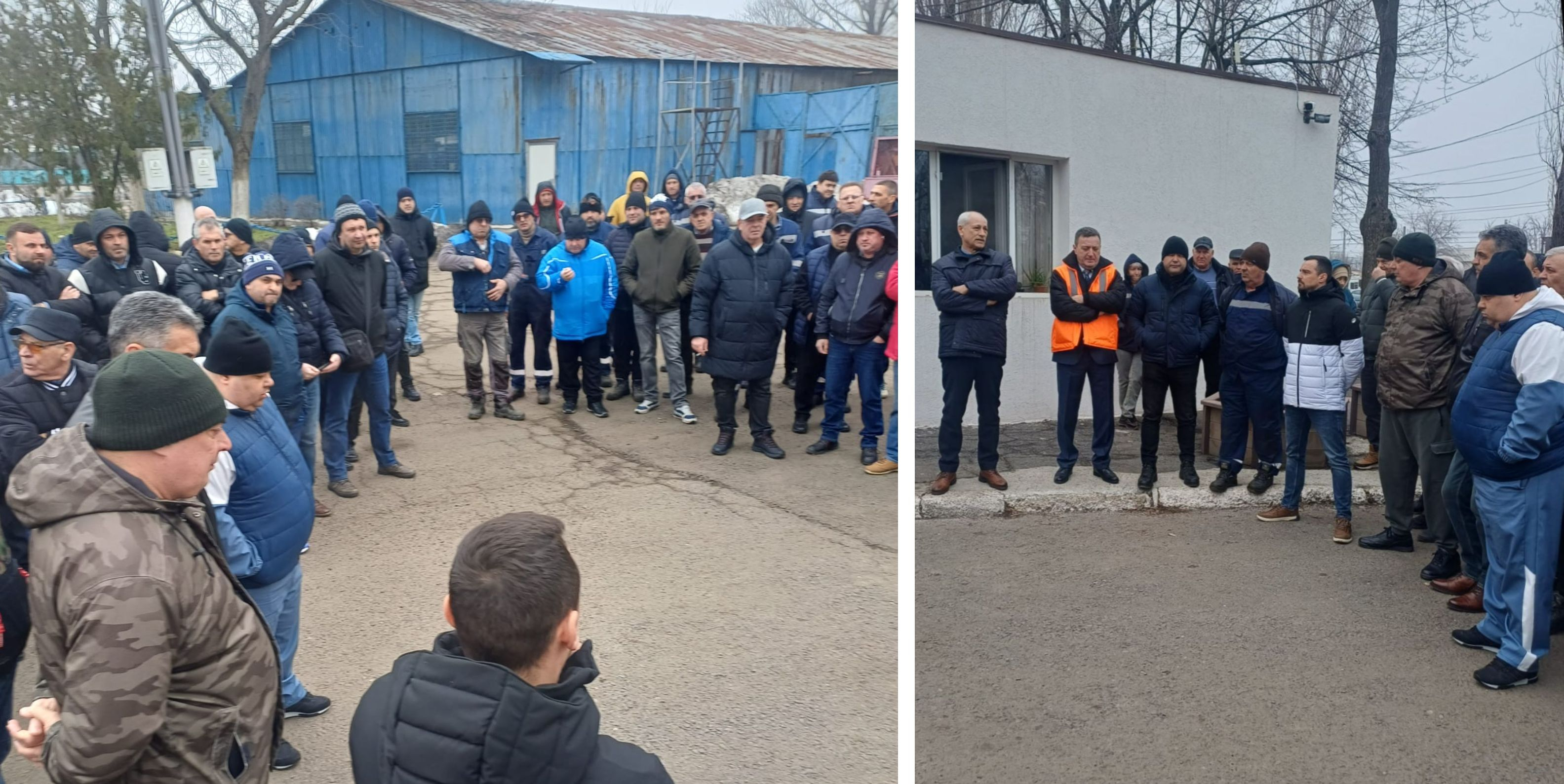 Angajaţii Transurb au protestat în autobază pentru drepturile pe care le-ar putea pierde
