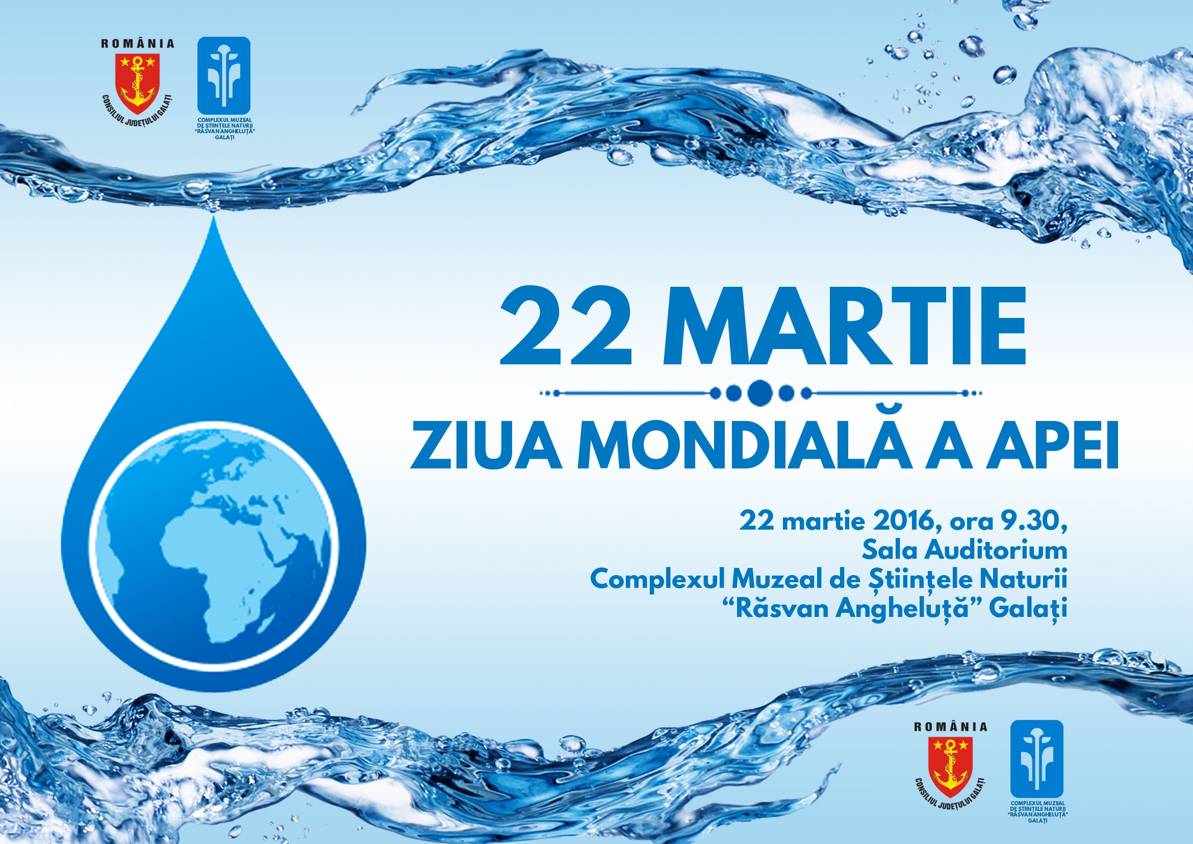 Activităţi de Ziua Mondială a Apei, la Complexul Muzeal de Ştiinţe ale Naturii