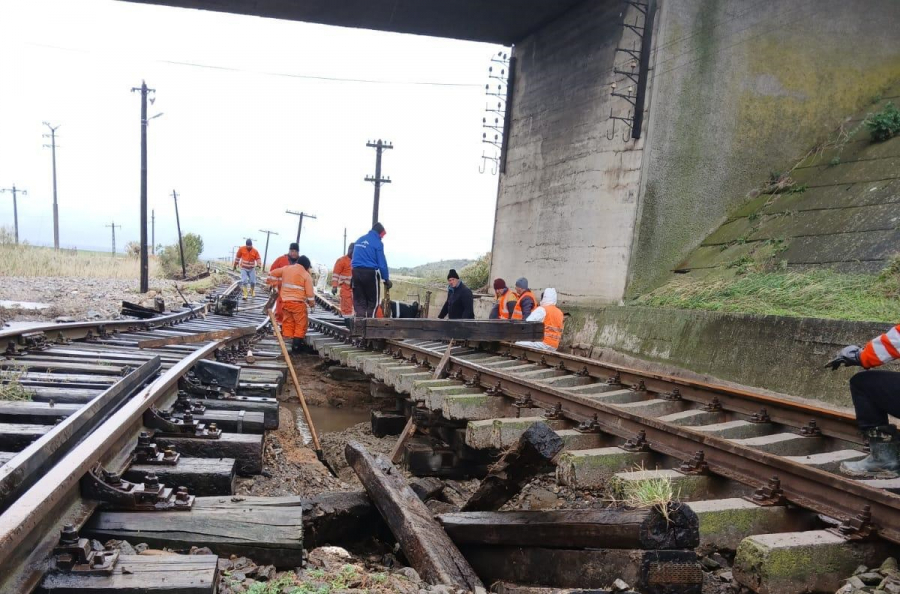 Repararea căii ferate Galați - Bârlad, amânată din cauza lipsei sursei de finanţare