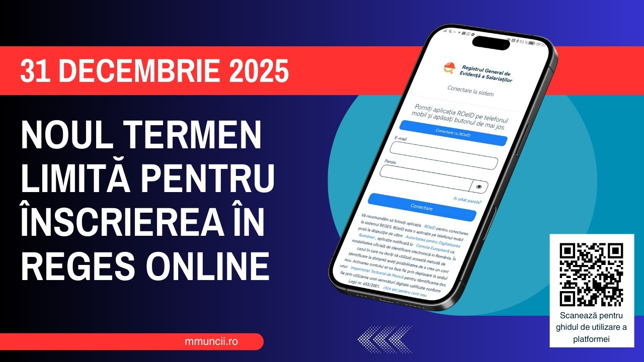 Înregistrarea în REGES Online, amânată până la sfârșitul anului