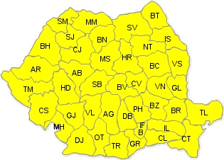 Marţi şi miercuri: Cod galben de ploi şi vijelii 