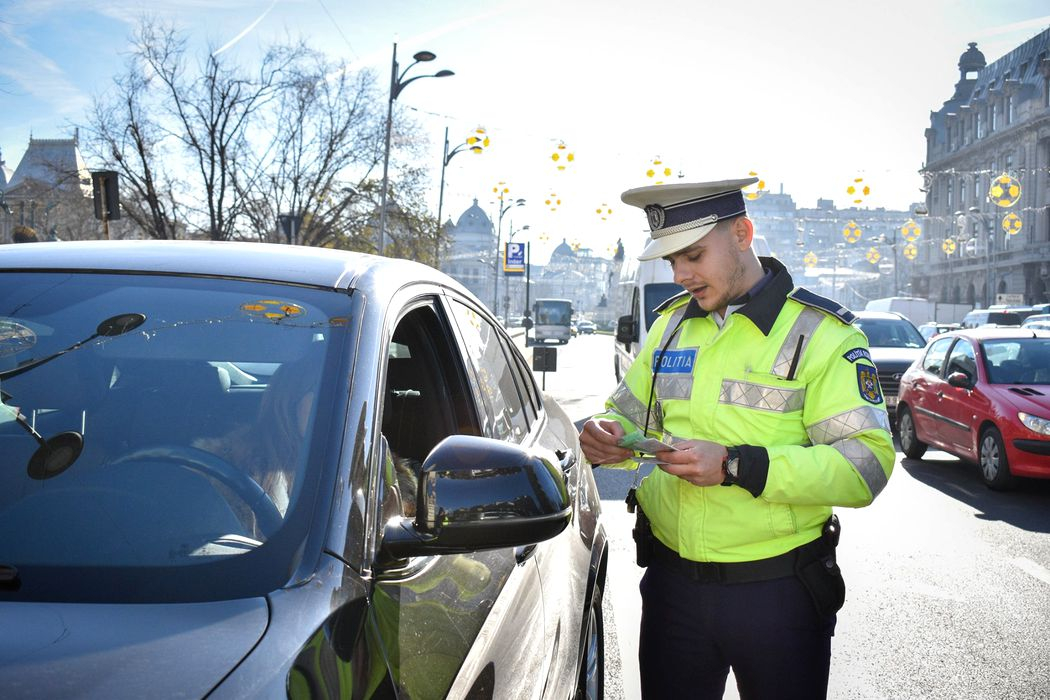 Cu permisul suspendat, pe o stradă principală din Galați